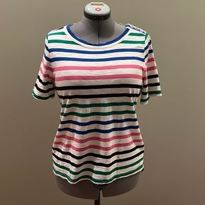 Talbots capped sleeve shirt